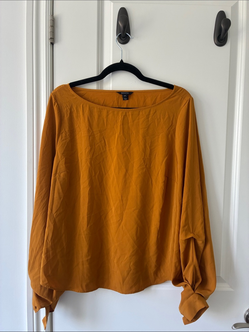 RW&CO. Women's Mustard Long-Sleeve Blouse same as listed brown blouse